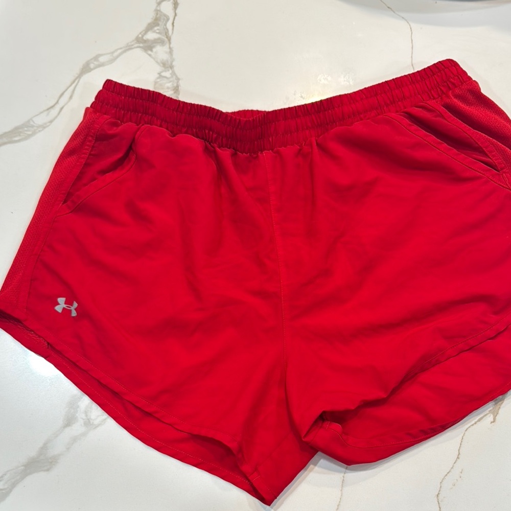 Under Armour Women's Red Athletic Shorts